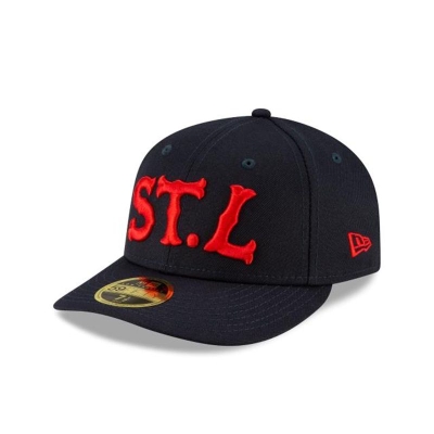 St. Louis Cardinals Gorra | New Era MLB Ligature Low Profile 59fifty Fitted Cap Mexico - Rojos